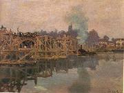 Claude Monet Argenteuil, the Bridge under Repair Spain oil painting artist